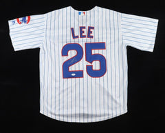 Derrek Lee Signed Chicago Cubs Majestic Style Jersey (JSA) NL Batting Champ 2005