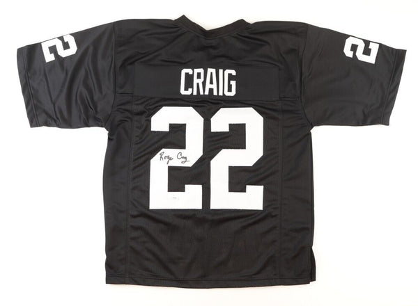 Roger Craig Signed Oakland Raiders Jersey (PSA COA) 3xSuper Bowl Champ –