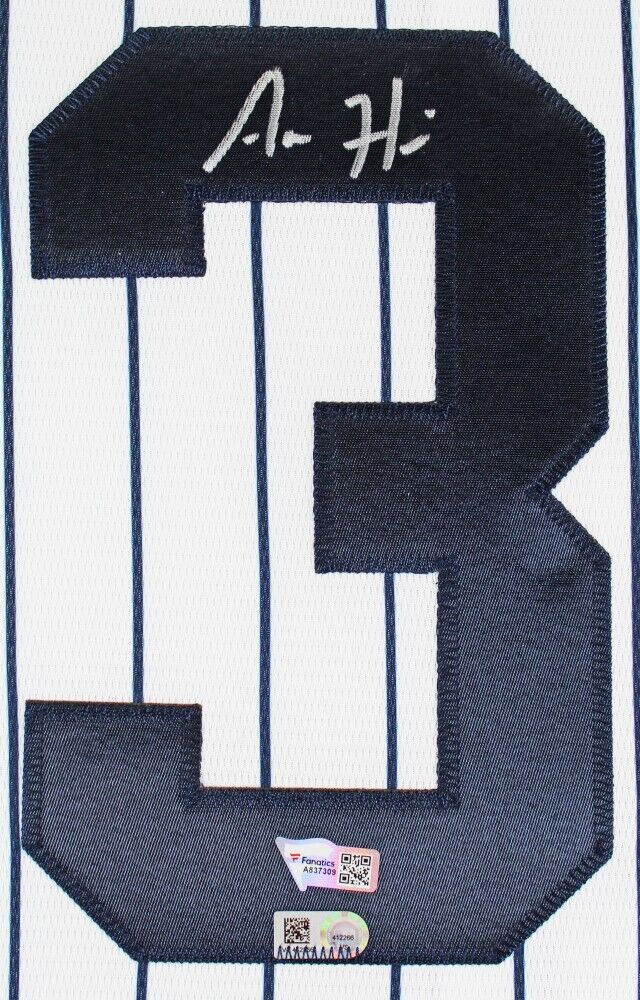 Aaron Hicks Signed Yankees Majestic Jersey (Fanatics & MLB) New York Outfielder