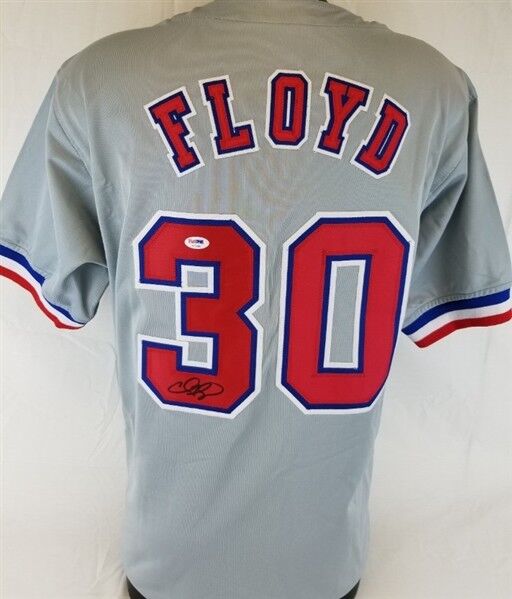 Cliff Floyd Signed Montreal Expos Gray Jersey (PSA COA) 2001 All Star Outfielder