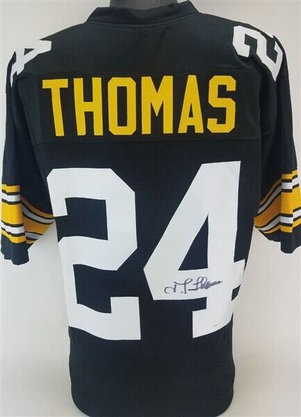 J.T. Thomas Signed Pittsburgh Steelers Jersey (TSE COA) 4×Super Bowl Champion DB