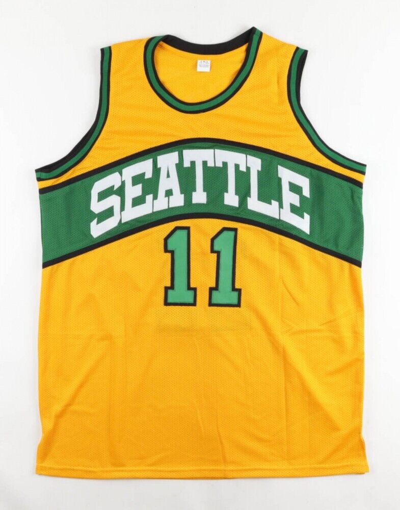 Detlef Schrempf Signed Seattle Supersonics Jersey (JSA COA) 3xAll Star Forward