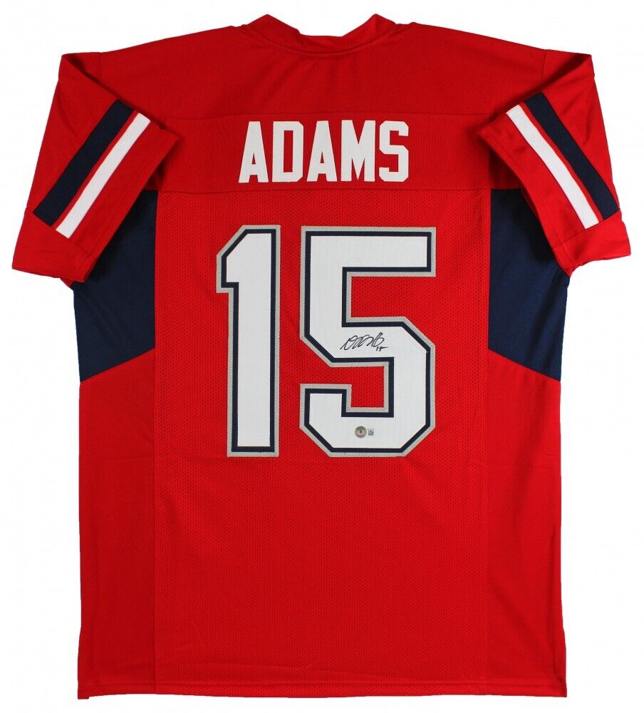 Davante Adams Signed Fresno State Bulldogs Jersey (Beckett) Vegas Raiders W.R.