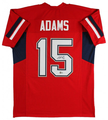 Davante Adams Signed Fresno State Bulldogs Jersey (Beckett) Vegas Raiders W.R.