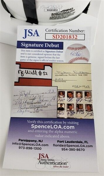 Christopher Smith Signed Vegas Raiders Mini Helmet (JSA COA) Ex-Georgia Bull Dog