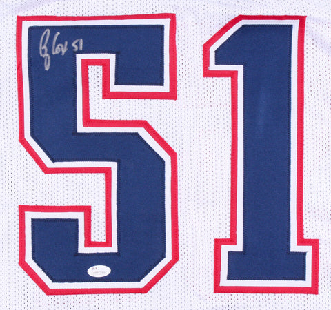 Bryan Cox Signed New England Patriots Jersey (JSA COA) Super Bowl XXXVI Champion