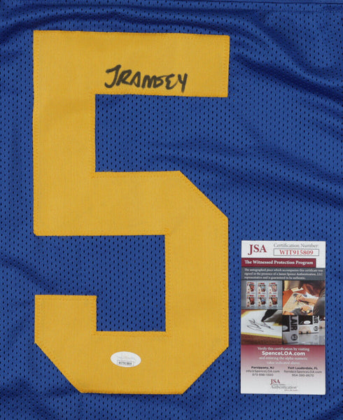 Jalen Ramsey Autographed Los Angeles Rams Custom Jersey, JSA.5$ Shipping!