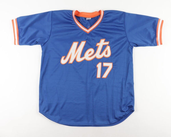 Keith Hernandez Signed New York Mets 35 x 43 Custom Framed Jersey (J –