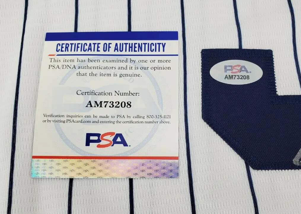 Robert O’Neill Signed New York Yankees 911 Never Forget Jersey "Never Quit"(PSA)
