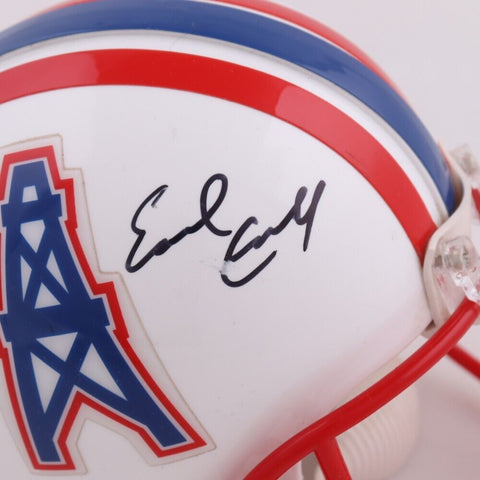 Earl Campbell Signed Houston Oilers Mini Helmet (JSA COA) 5xPro Bowl R.B.