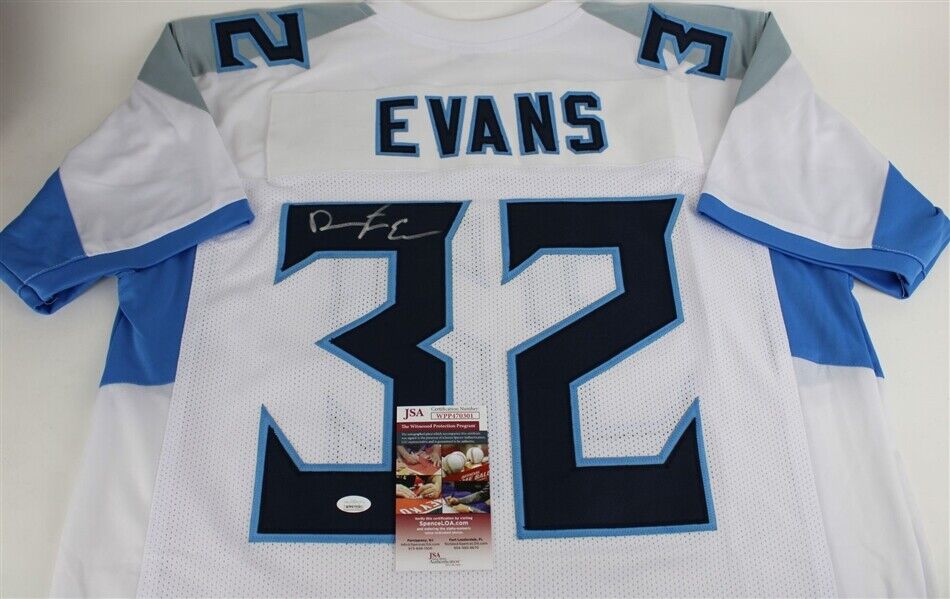 Darrynton Evans Signed Tennessee Titans Jersey (JSA COA) Ex Appalachian State RB