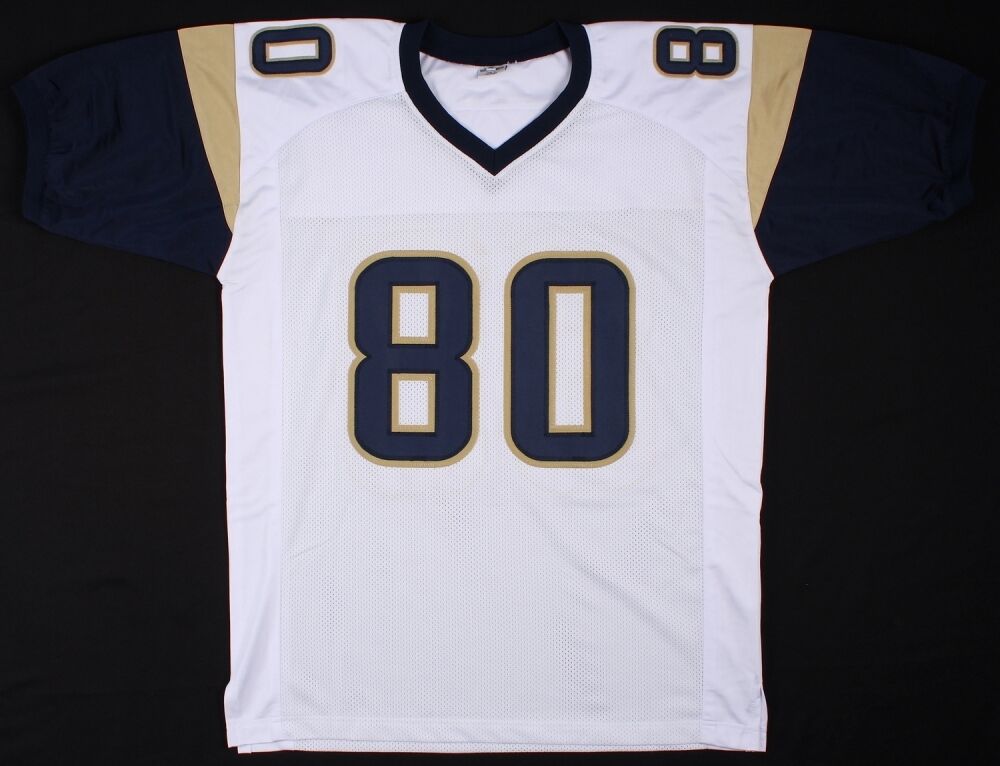 Isaac Bruce Signed Rams Jersey (GTSM COA) 4xPro Bowl Wide Receiver