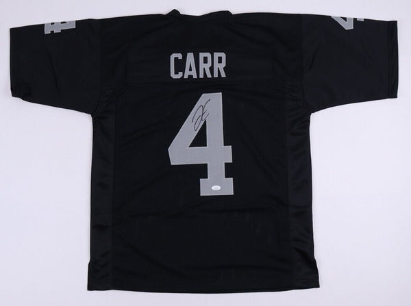 Derek Carr Signed Vegas Raiders 35x43 Framed Jersey (JSA) 3×Pro