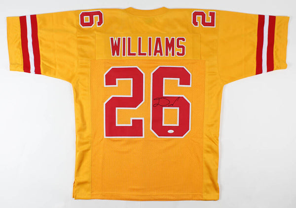 Damien Williams Signed Kansas City Chiefs Yellow Throwback Jersey