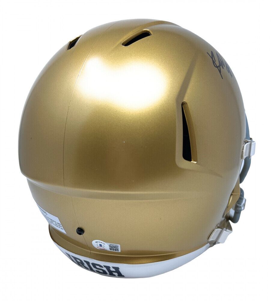 Kyren Williams Signed Notre Dame Fighting Irish Full-Size Helmet (Beckett Holo)