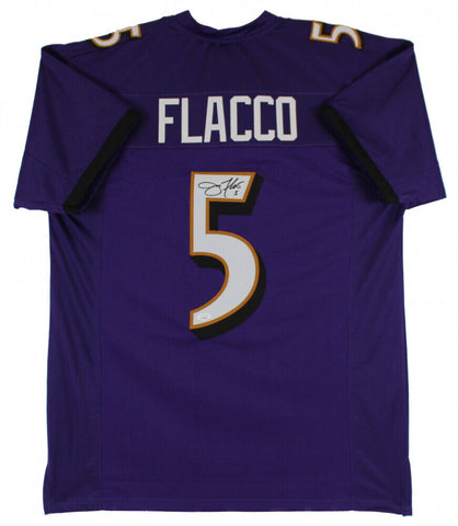 Joe Flacco Signed Baltimore Ravens Jersey (JSA COA) Super Bowl XLVII Champion