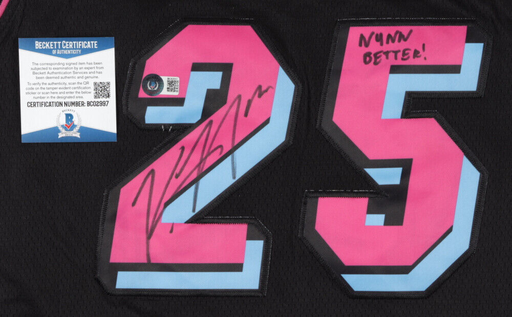 Kendrick Nunn Signed Miami Heat Custom Jersey "NUNN BETTER" Beckett COA