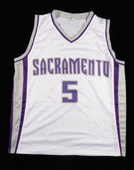 De'Aaron Fox Signed Sacramento Kings Jersey (Beckett Holo) #5 Pck 2017 NBA Draft