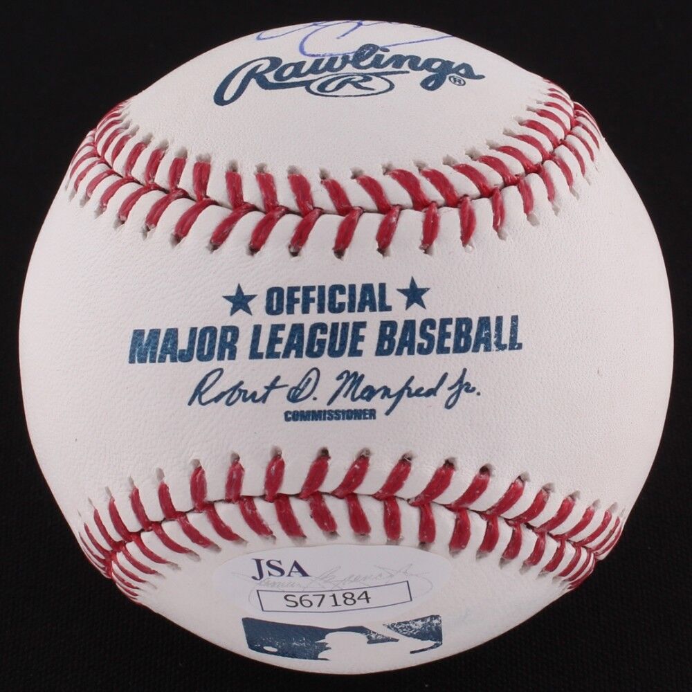 Willson Contreras Signed OML Baseball (JSA COA) 2016 World Champion Cubs Catcher