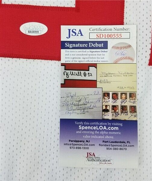 Deandre Baker Signed New York Giants Jersey (JSA COA) 2019 1st Round Pick / D.B.