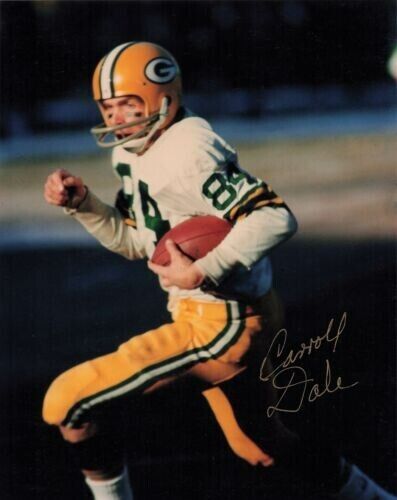 Carroll Dale Signed Packers Jersey Inscribed SB I+ II Champs (Playball Ink Holo)