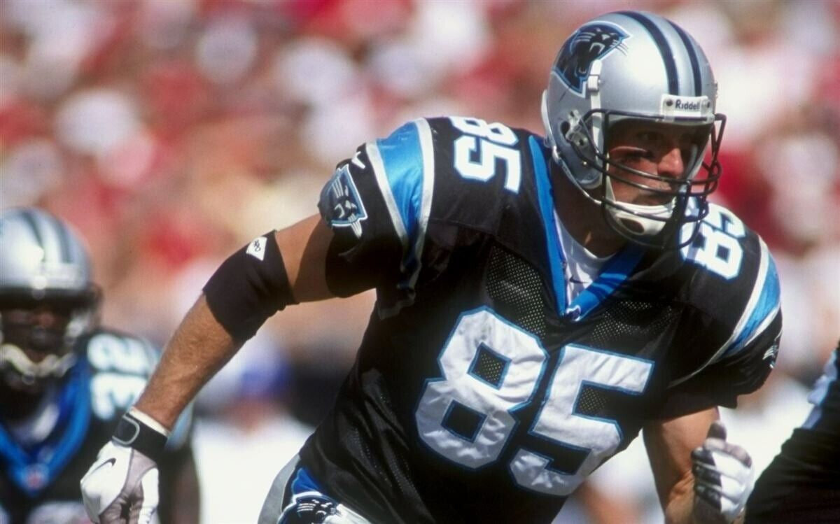 Wesley Walls Signed Carolina Panthers Jersey (Radtke COA) 5xPro Bowl Tight End