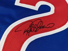 Rafael Palmeiro Signed Blue Cubs Jersey (JSA COA) 500 Home Run & 3000 Hit Club
