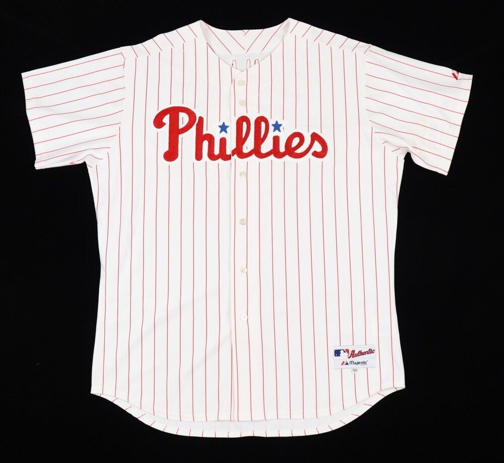 Carlos Ruiz Signed Philadelphia Phillies Jersey (JSA COA) 2008 World Champion