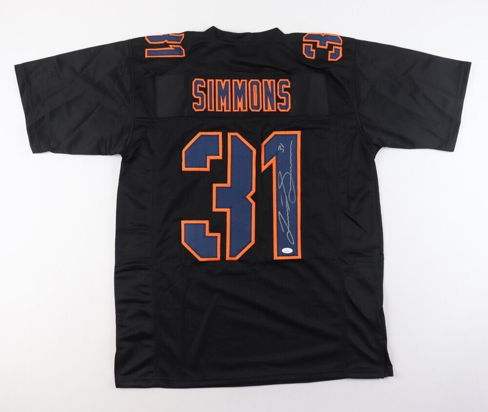 Justin Simmons Signed Denver Broncos Black Color Rush Jersey (JSA COA)All Pro DB