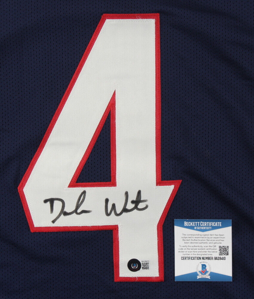 Deshaun Watson Signed Houston Texans Jersey (Beckett COA) Former Clemson Q.B.