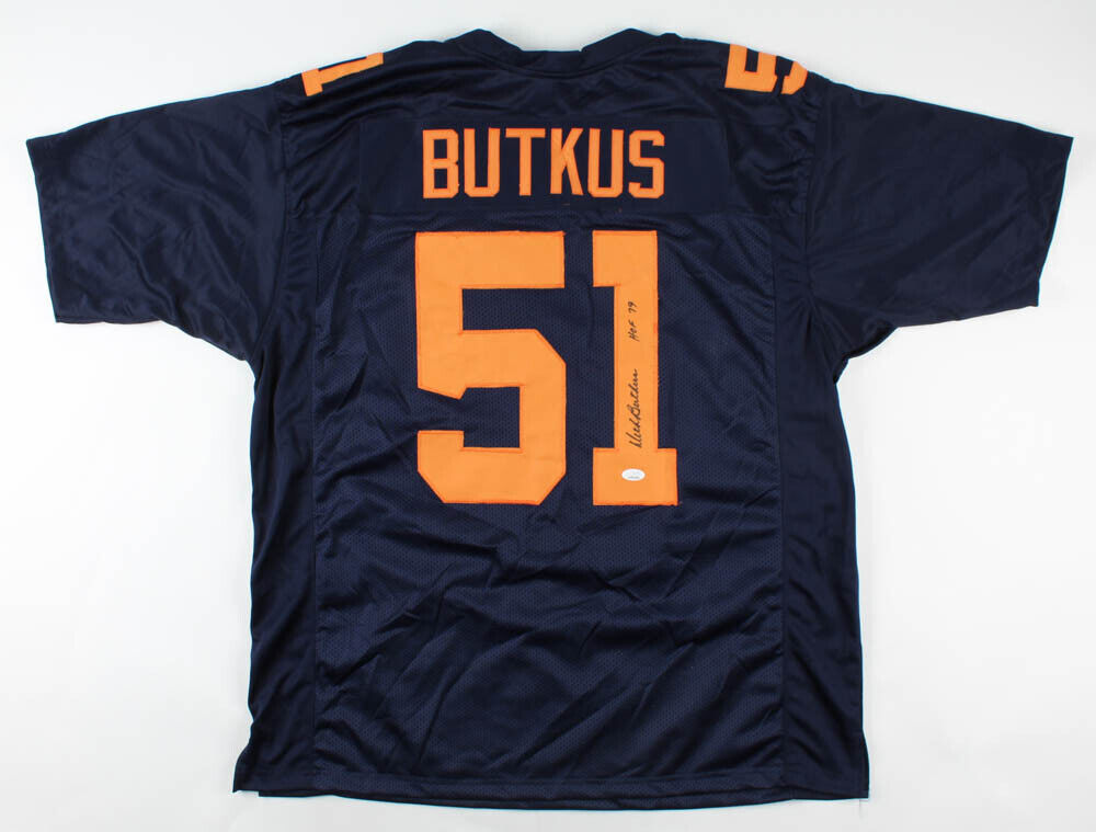 Dick Butkus Signed Chicago Bears Color Rush Jersey (JSA Hologram) 8×Pro Bowl L.B
