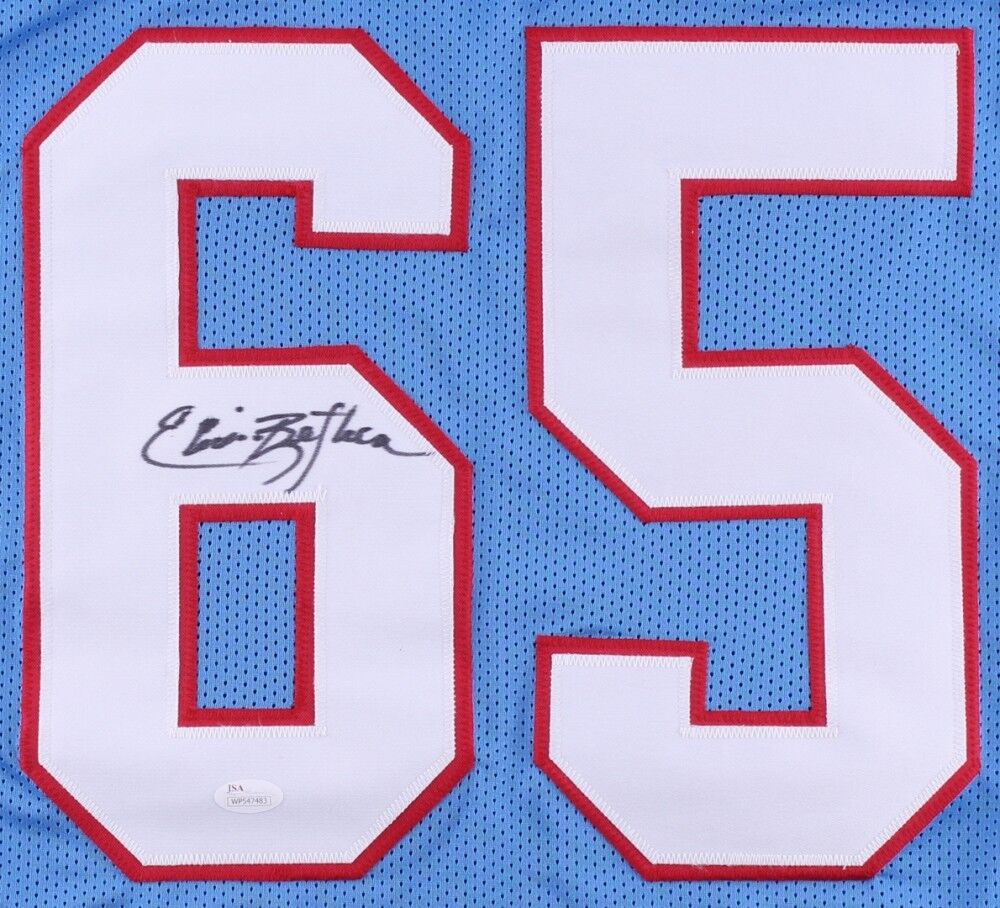 Elvin Bethea Signed Houston Oilers Jersey (JSA COA) 8×Pro Bowl  Defensive End