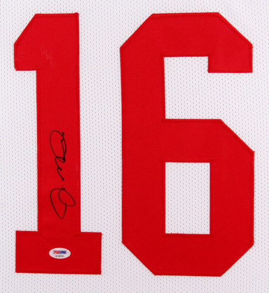 Joe Montana Signed 49ers Custom Framed Jersey Display (JSA)