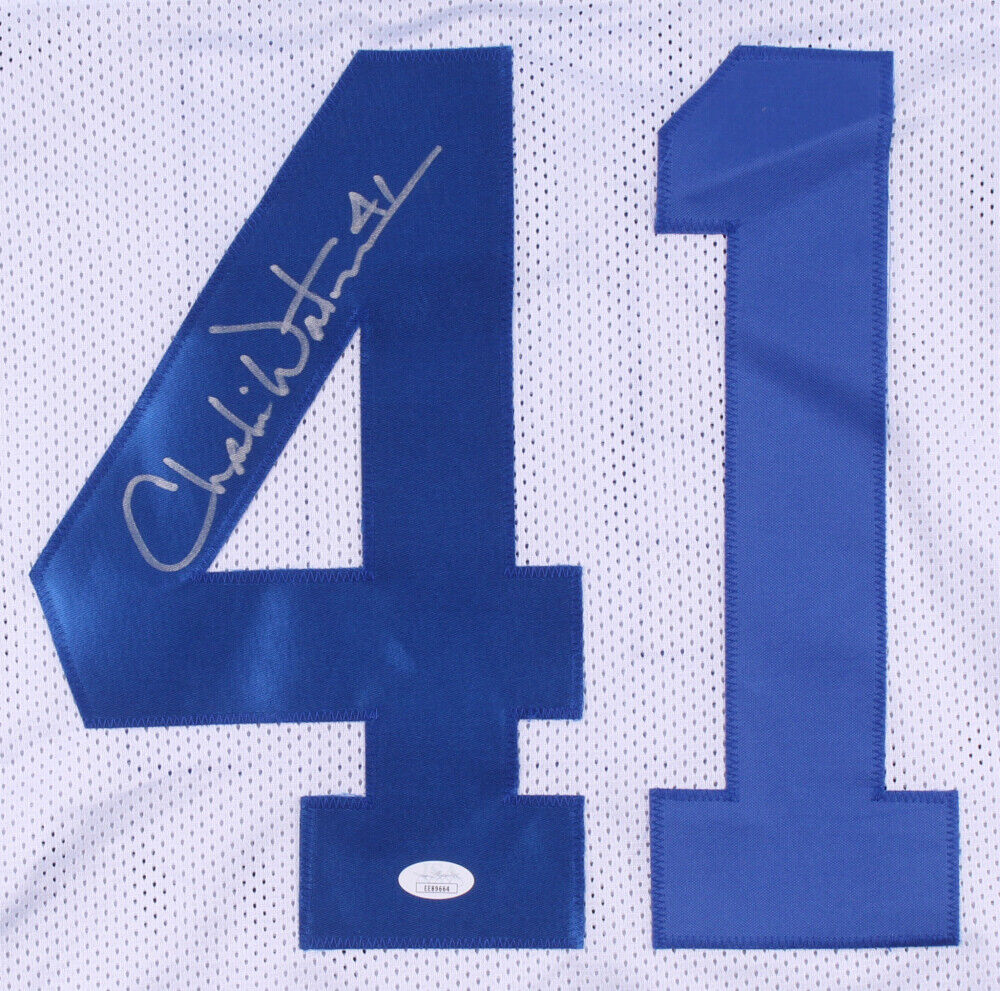 Charlie Waters Signed Dallas Cowboys Jersey (JSA COA) 3xPro Bowl Defensive Back