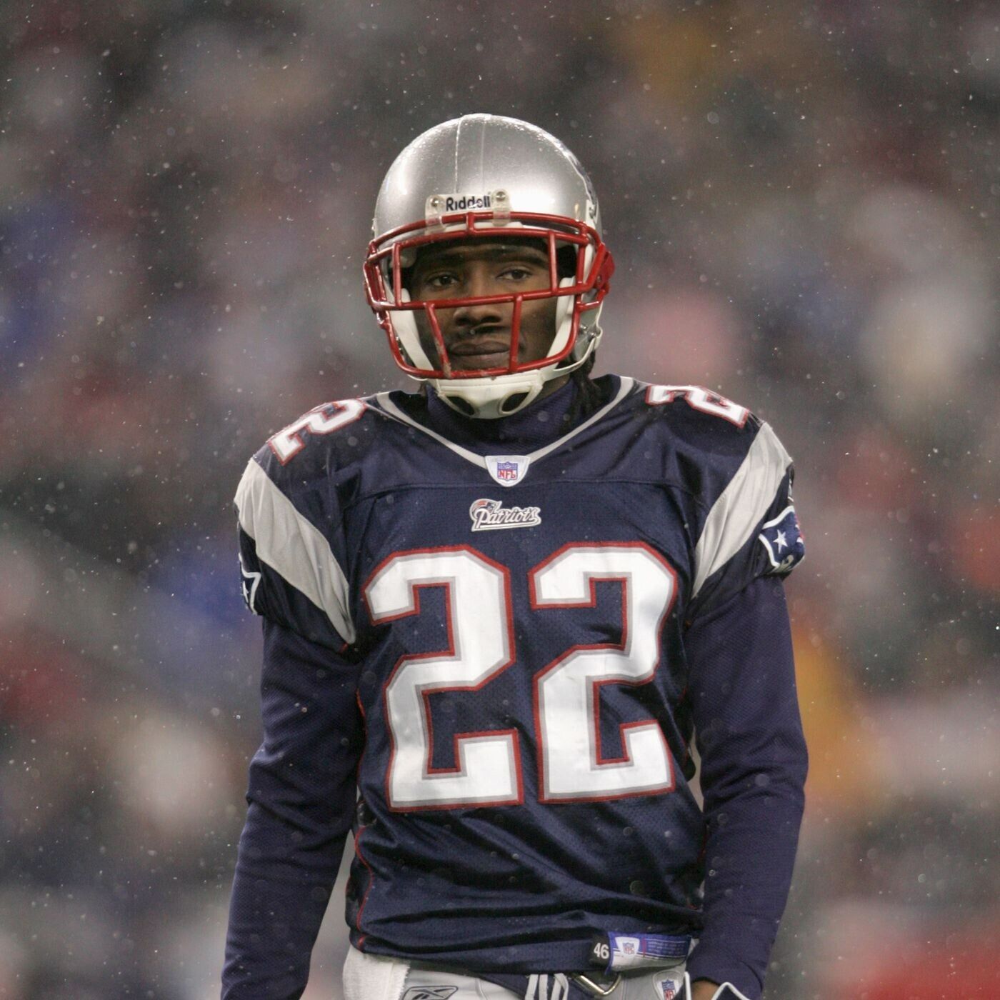 Asante Samuel Sr. Signed New England Jersey (JSA COA) Patriots 2xSuper Bowl DB