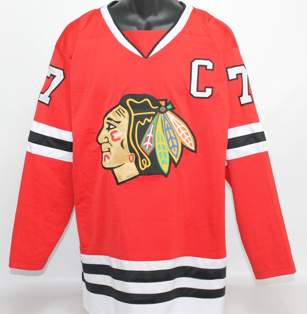 Chris Chelios Signed Chicago Blackhawks Jersey Inscribed "HOF 13" (Beckett Holo)