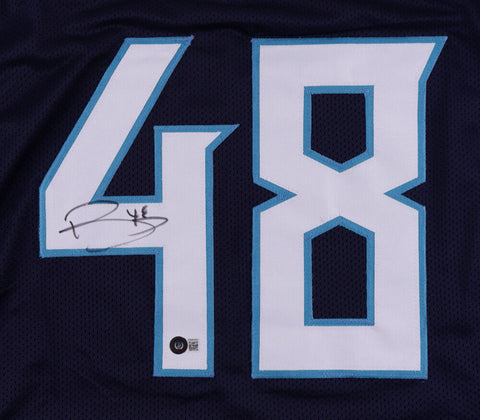 Bud Dupree Signed Tennessee Titans Jersey (Beckett Holo) 1st Round Pck 2015  L,B