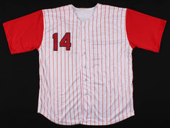 Pete Rose Signed Cincinnati Reds Jersey (JSA COA) MLBs All Time Hit King w/4256
