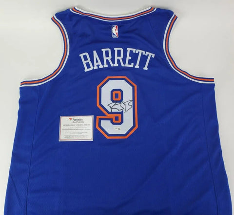 R.J. Barrett Signed New York Knicks Nike NBA Swingman Jersey (Fanatics) NY Guard