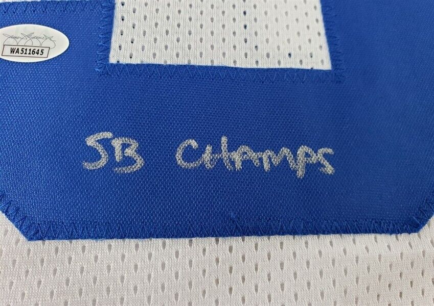 Brock Marion Signed Dallas Cowboys White Home Jersey "2x SB Champs" (JSA COA)