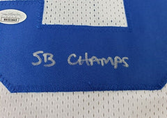 Brock Marion Signed Dallas Cowboys White Home Jersey "2x SB Champs" (JSA COA)