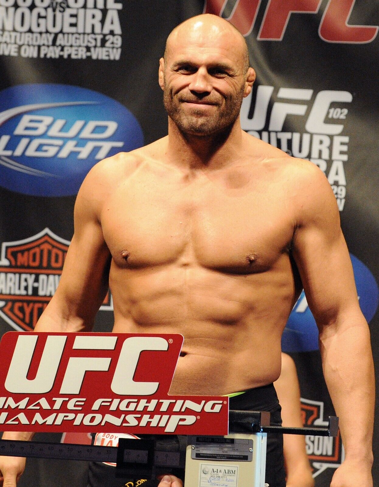 Randy Couture Signed MMA Trunks (Beckett) 3xUFC Heavyweight Champion