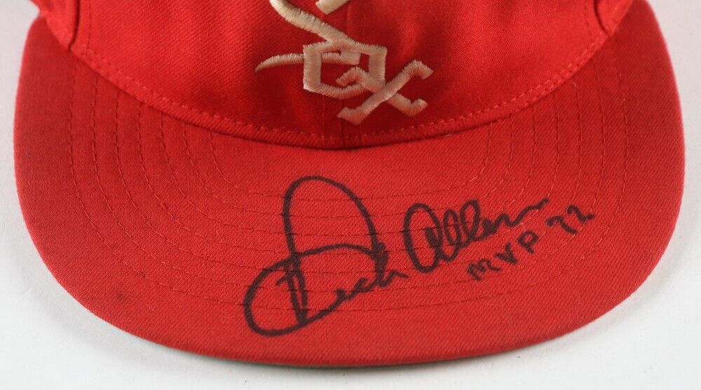 Dick Allen Signed Vintage Chicago White Sox Fitted Hat Inscribed "MVP 72" (PSA)