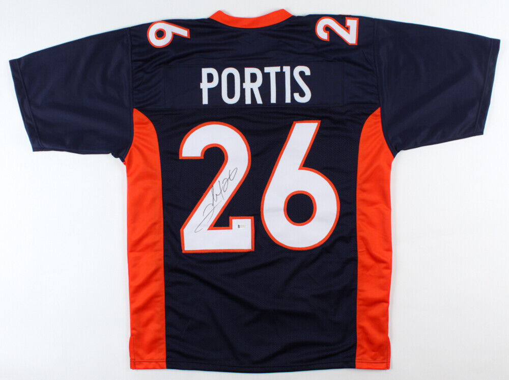 Clinton Portis Signed Denver Broncos Jersey (Schwartz COA) 2×Pro Bowl R.B.