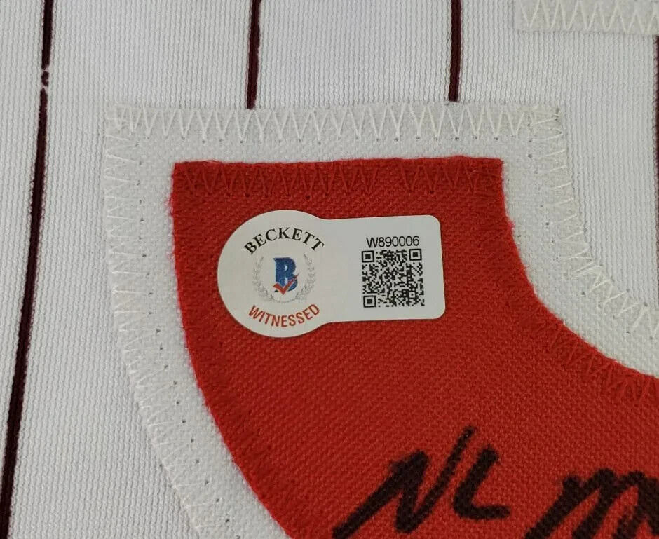 Dale Murphy Signed Philadelphia Phillies Jersey (Beckett) 2×NL MVP (1982,1983)