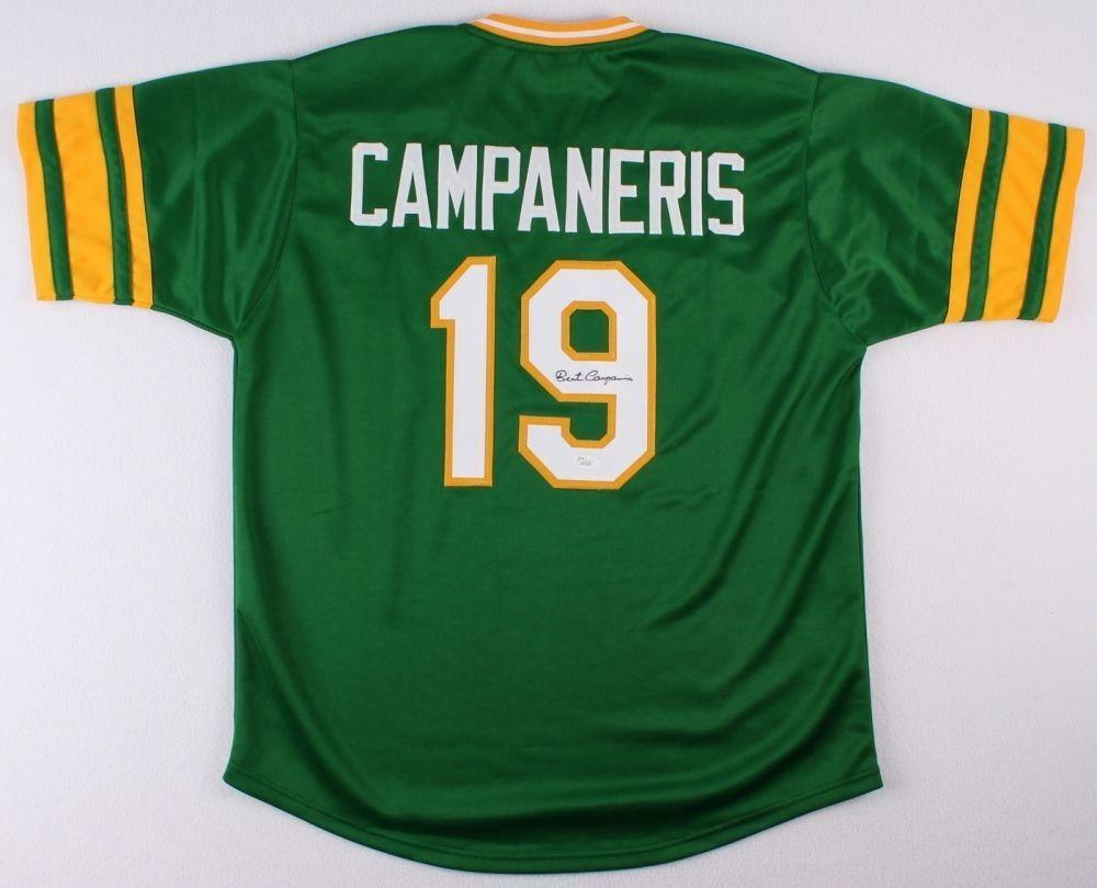 Bert Campaneris Signed Athletics Jersey (JSA) 3×World Series champion 1972–1974