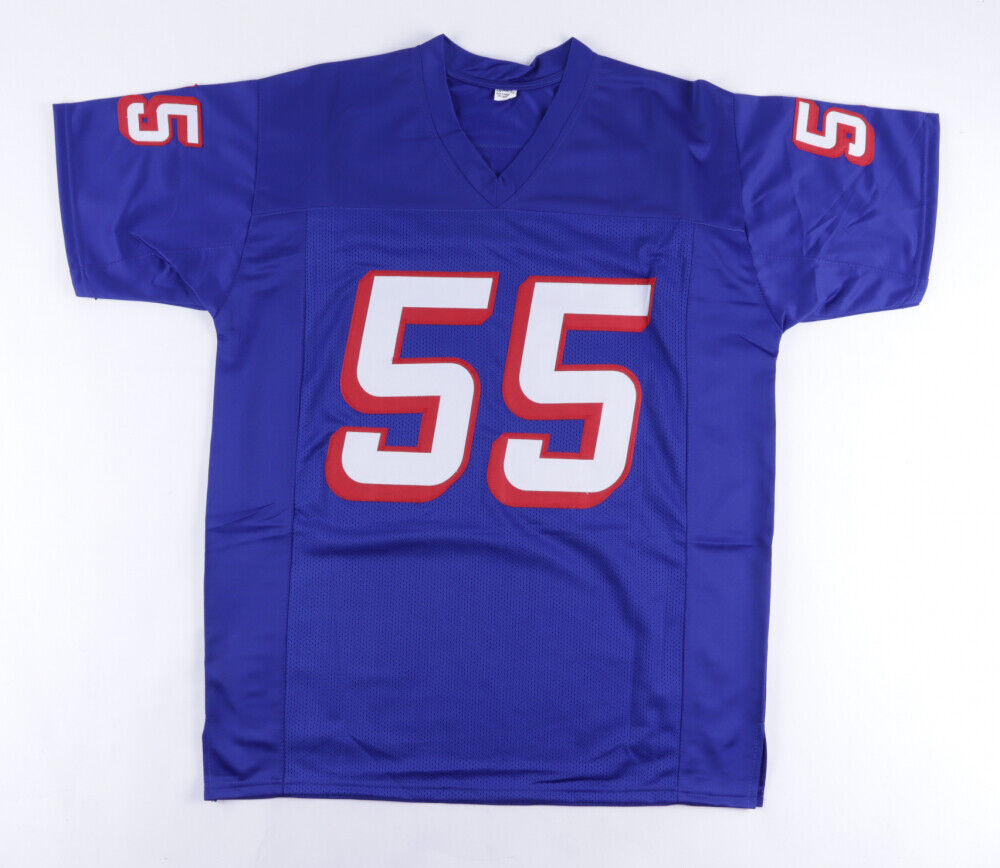 Willie McGinest Signed New England Patriots Jersey (Beckett) 3xSuper Bowl Champ