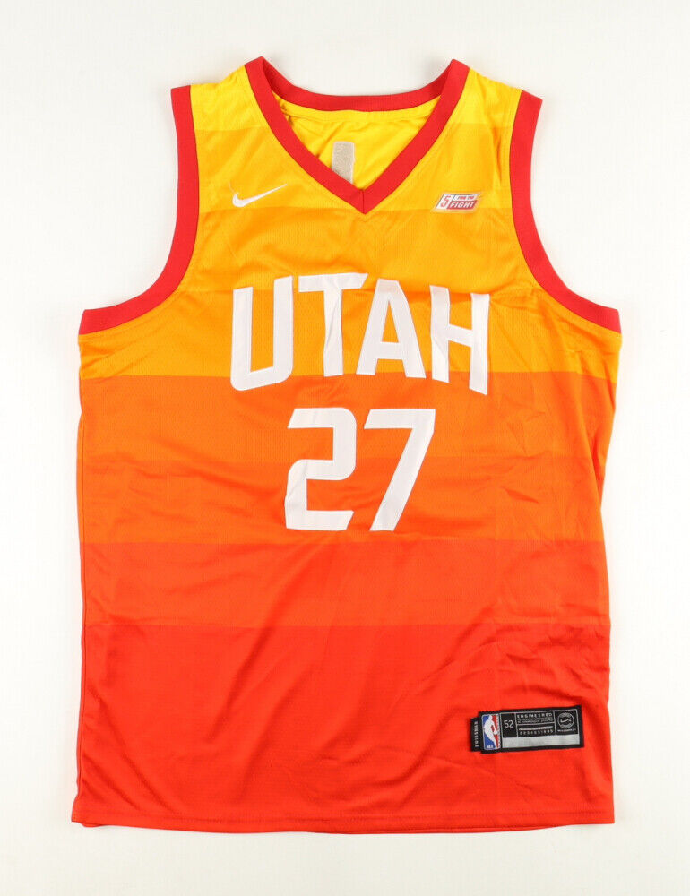 Rudy Gobert Signed Utah Jazz Jersey (JSA COA) 3xNBA All Star / 2020 Olympic Team