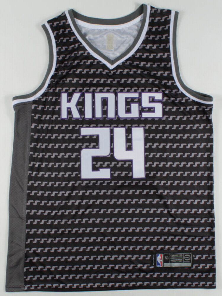 Buddy Hield Signed Sacramento Kings Custom 2020 B.L.M. Jersey (PSA COA)