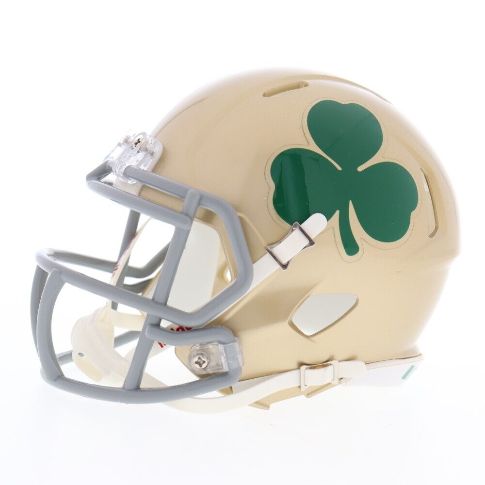 Benjamin Morrison Signed Notre Dame Fighting Irish Mini Helmet Jersey (JSA) DB